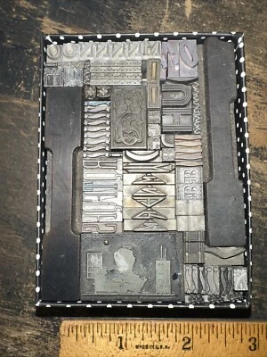 Print Blocks “ Ornamental Borders Dingbats ” Variety of Designs! #M5 Beautiful - Image 1 of 4