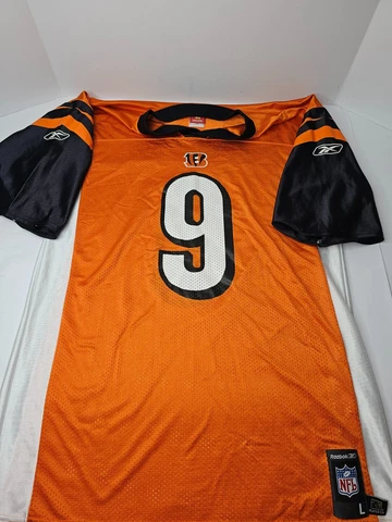Carson Palmer #9 Cincinnati Bengals Stitched Reebok NFL Football Jersey Size L Cover