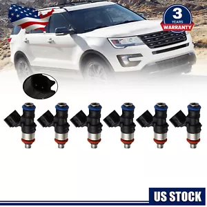 6PCS Fuel Injector Fits For FORD EXPLORER 3.5L 3.7L 2011-2017 0280158191 - Picture 1 of 7