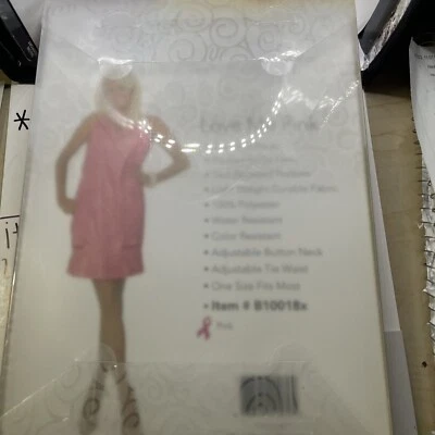 Delantal Beauty Love PINK LOVE ME PINK #B10018x guepardo plata y rosa Foto 1 de 4