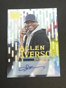 Allen Iverson 2022 Skybox Premium Auto Gold - Picture 1 of 12