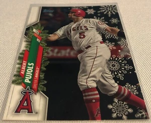 2020 Topps Holiday Walmart Baseball Albert Pujols Los Angeles Angels #HW45 - Picture 1 of 2