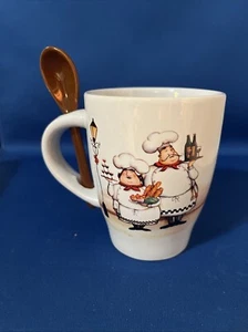 Taza de té de café Trisa Chefs con cuchara - Imagen 1 de 6