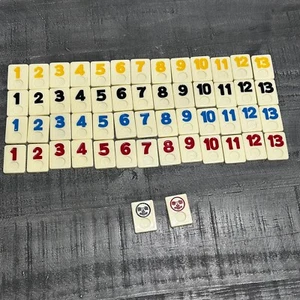 1990 Pressman Rummikub Replacement 52 Tiles & Jokers Replacement Pieces - Picture 1 of 1