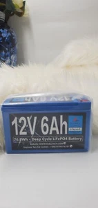 12V 6Ah Lithium Iron Phosphate Battery Rechargeable LiFePo4 Battery with 10 Y... - Picture 1 of 3