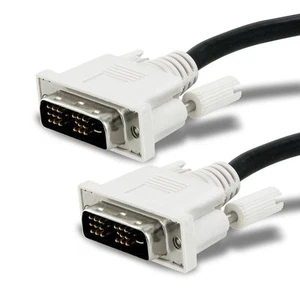2M DVI Male To Male PC Computer Monitor Display Digital Graphics Video Cable NEW - Afbeelding 1 van 4