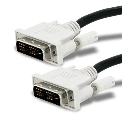 2M DVI Male To Male PC Computer Monitor Display Digital Graphics Video Cable NEW - Image 1 of 4