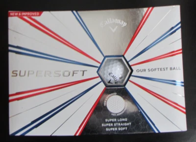 Callaway Supersoft One Dozen New White Golf Balls - 4 Sleeves Of 3 - Image 1 of 3