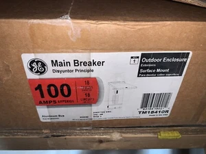 Centro de carga Ge Tm18410r, 18 espacios, 100 amperios A, 120/208V CA, panel de circuito Thql - Imagen 1 de 4