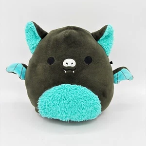 Squishmallows Aldous Il Pipistrello della Frutta Nero e Teal 7,5'' Peluche Giocattolo Morbido Halloween - Foto 1 di 11