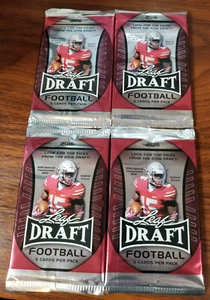 2016 Leaf Draft Football 4Pks = 20 cards - Full Checklist Inside! - Picture 1 of 2