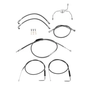 Cable de acelerador de embrague de línea de freno de manillar de 16" 18" para Harley Road Glide no ABS - Imagen 1 de 9