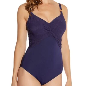 Fantasie Swimwear Montreal Twist Front Swimsuit Indigo 5436 - Picture 1 of 2