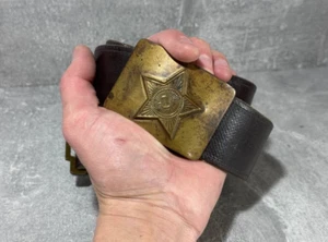 BELT kersey, soviet military, vintage army belt, star, hammer and sickle, USSR - Picture 1 of 10