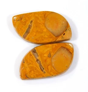 23 Ct 100% Natural Mariam Jasper Pair Fancy Cabochon 26x14x4 MM Gemstone WW=041 - Picture 1 of 6