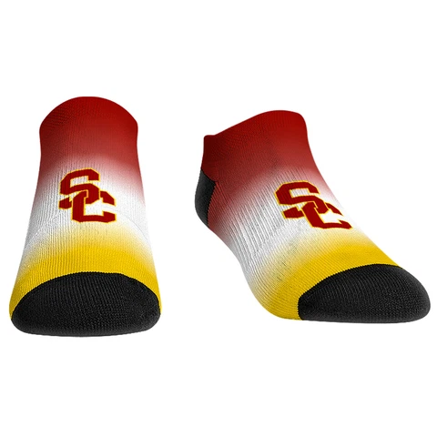 Rock Em Socks USC Trojans Dip-Dye Ankle Socks Cover