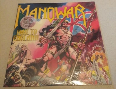 MANOWAR - Hail to England, RARE COLOURED VINYL, Limited Edition Reissue LP 2023 - Image 1 of 3