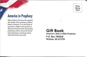 Postal de America in Prophecy - Imagen 1 de 2