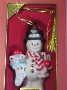 2007 Lenox Annual Snowy Treats Schneemann - Bild 1 von 4