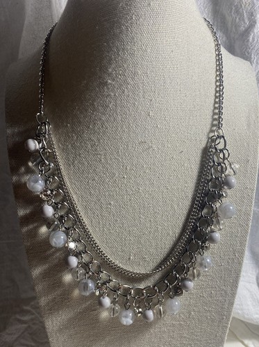 VETEMENTS Collana multicatena tonalità argento paparazzi 20 5"" regolabile