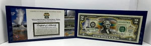 Yellowstone National Park $2 Bill - Picture 1 of 3