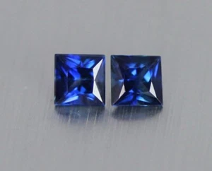 0.23_ct 100% Natural Excelente Brillo Sin Calentar Zafiro Azul Par_Sri Lanka - Imagen 1 de 1