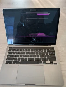 Apple MacBook Pro Core i5 1.4 GHz 13" A2289 8GB RAM damaged LCD sell as it is - Afbeelding 1 van 8