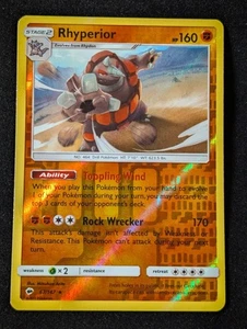 Rhyperior 67/147 - SM Burning Shadows Reverse Holo LP Pokemon TCG - Picture 1 of 2