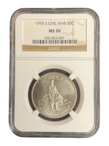 1995-S 50c Civil War Commemorative Half Dollar NGC MS70 - Picture 1 of 4