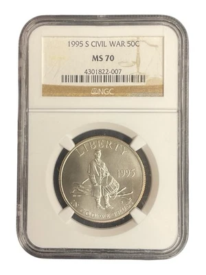 1995-S 50c Civil War Commemorative Half Dollar NGC MS70 - Image 1 of 4