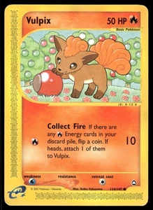 Pokemon TCG Aquapolis #116/147 Vulpix MP - Picture 1 of 2