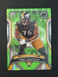 Fútbol americano Topps Resurgence 2025 Troy Fautanu verde lima/15 - Imagen 1 de 3