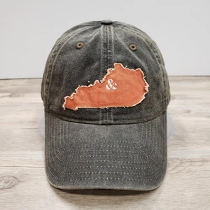 Legacy Kentucky Cappello Berretto Snap Back Nero Arancione State Patch Distressed Uomo - Foto 1 di 8
