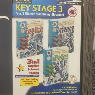 PC CD-ROM Key Stage 3 XP Compatible Computer Software BRAND NEW SEALED. - Image 1 of 2