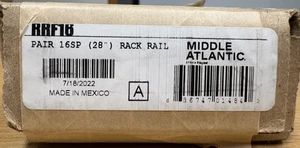 Par de rieles de rack Middle Atlantic RRF16 - Imagen 1 de 2