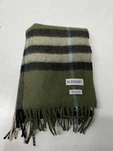 Burberry Women Green Plaid Cashmere Scarf - Picture 1 of 5