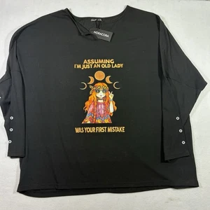 New Moravia XXL Vinal Print Assuming I’m Just An Old Lady Was Your First Mistak - Bild 1 von 19