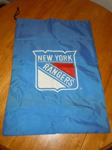 NEW YORK RANGERS DRAWSTRING BAG VINTAGE 90 S VTG BLUE MADE IN USA INNOVO NHL - Bild 1 von 4