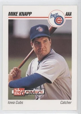 1992 SkyBox Pre-Rookie Iowa Cubs Mike Knapp #210 - Image 1 of 2