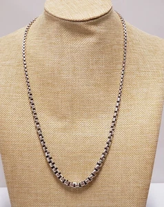 Collar Bolo JAI by John Hardy Plata Esterlina Graduada Caja Eslabón Ajustable - Imagen 1 de 10