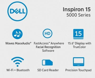 DELL Inspiron 15 5000 Series Laptop Intel Core i5 - Bild 1 von 3