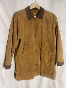 Cappotto/giacca Talbots vintage donna scamosciato marrone con bottoni taglia small usato in ottime condizioni - Foto 1 di 8