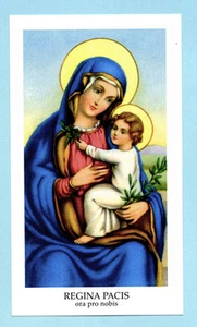 SANTINO MADONNA S.S. REGINA PACIS IMAGE PIEUSE - HOLY CARD SANTINI - Picture 1 of 1