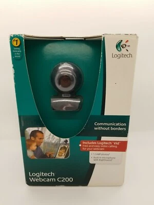 NEW Logitech Webcam C200 In Box • Built-In Microphone with RightSound A3 1500 - Image 1 of 4