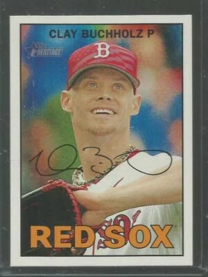 2016 Topps Heritage #414 Clay Buchholz Red Sox  - Image 1 of 2