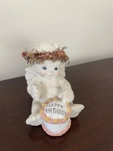 Dreamsicles Figurine Happy Birthday theme Kristin 1995 Cherub Blue Eyed Angel - Picture 1 of 7