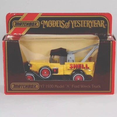 Matchbox Models of Yesteryear Y-7 1930 Model "A" Ford Wreck Truck "Shell" OVP - Bild 1 von 4
