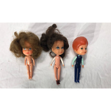 Lot of 3 Vintage Mattel The Littles Dolls