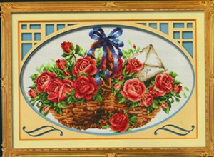 "Roses" 11CT Simple cross stitch kits 60cm*43cm - Picture 1 of 1