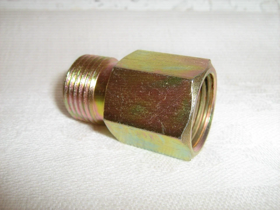 A/C MALE INSERT O RING #6 TO FEMALE FLARE #6 STRAIGHT ADAPTER FITTING 35-12606 - Image 1 of 1